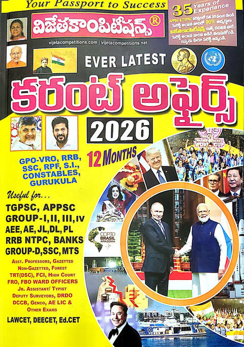 Current Affairs 2026 Telugu Medium