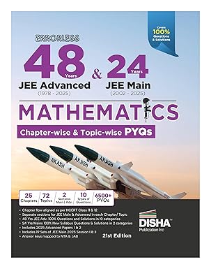 Disha Errorless 48 Years JEE Advanced (1978 - 2025) & 24 Year JEE Main (2002 - 2025) MATHEMATICS Chapter-wise & Topic-wise PYQs Book 21st Edition | Solved Papers Question Bank in NCERT Flow | JEE 2026
