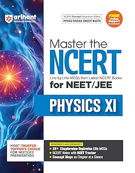 Aihant Master the NCERT for NEET/JEE Physics XI | Line by Line MCQs from Latest NCERT Books | With 2000+ Chapterwise-Topicwise Elite MCQs, NCERT Notes with NEET Tracker | For Exam Exam 2025-26