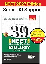 Disha Errorless 39 Years NTA NEET (UG) Chapter-wise & Topic-wise Biology PYQ (2026 - 1988) Book 21st Edition | Solved Papers | Errorless Biology NEET 2027