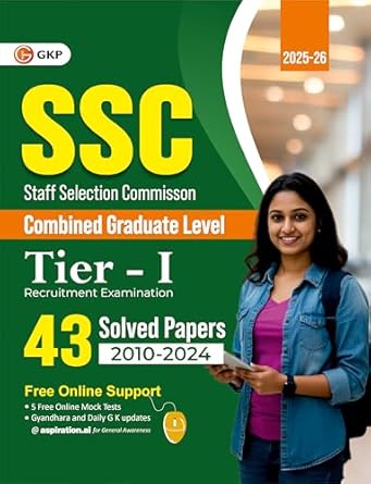GKP SSC 2026 : CGL Tier I - 43 Solved Papers (2010-2024)