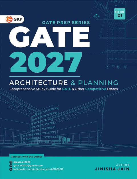 GATE 2027 Architecture & Planning Vol 1 | Urban Design, Landscape, Transport Planning, Building Services, Construction Management