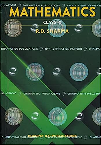 R D Sharma Mathematics Class 9 with MCQ in Mathematics - CBSE Examination 2023-2024