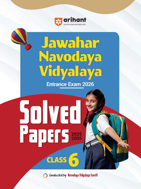 Arihant Jawahar Navodaya Vidhyalya Class 6 Entrance Exam 2026 | Solved Papers (2025-2005) | English Medium