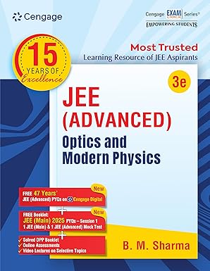 JEE Advanced Optics and Modern Physics with FREE 47 YEARS JEE ADVANCED PYQ’s, Videos & Online assessments