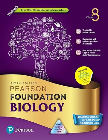 Pearson IIT Foundation'24 Biology Class 8, As Per CBSE, ICSE. For JEE | NEET | NSTE | Olympiad |Free access to elibrary, vidoes & Myinsights Self Preparation - 6th Edition