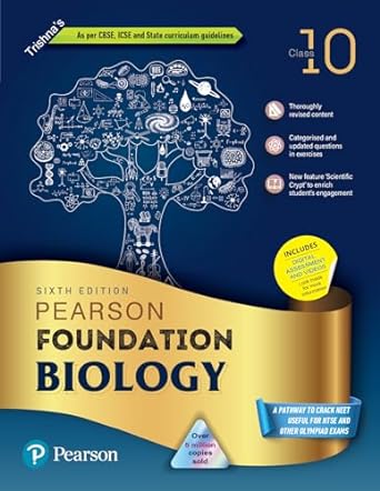 Pearson IIT Foundation'24 Biology Class 10, As Per CBSE, ICSE . For JEE | NEET | NSTE | Olympiad|Free access to elibrary, vidoes & Myinsights Self Preparation - 6th Edition