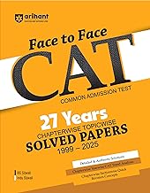Arihant Face to Face CAT | 27 Years Chapterwise & Topicwise Solved Papers (1999–2025) | Latest CAT PYQs with Detailed Solutions, Trend Analysis & Quick Revision Concepts | English Medium