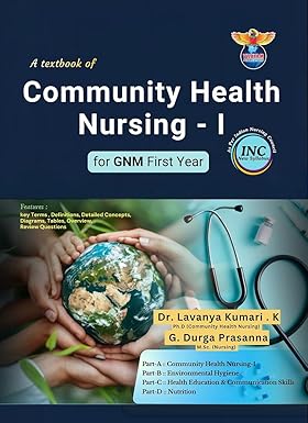 G.N.M - Text Book - 1st Year - A Textbook of Community Health Nursing 1 along with Free Booklet of Solved test Papers 2026