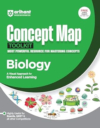 Arihant First Edition of Concept Map Toolkit for Biology: Most Powerful Resource for Mastering Concept through Visual Approach