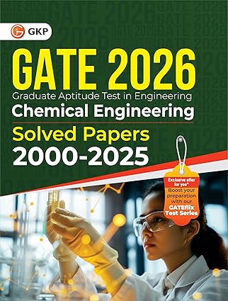 GKP GATE 2026 Chemical Engineering | Topic Wise Previous Years Solved Papers 2000–2025 |26 Years’ PYQs for Concept Clarity & Exam Success