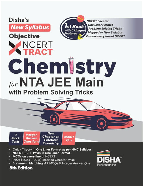 Disha's New Syllabus Objective NCERT Xtract Chemistry for NTA JEE Main 7th Edition | Useful for BITSAT, VITEEE & Advanced |MCQs/ NVQs of NCERT, Tips on your Fingertips,