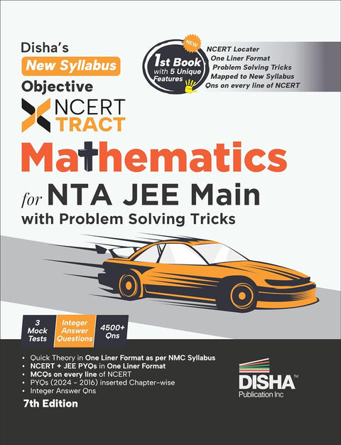 Disha's New Syllabus Objective NCERT Xtract Mathematics for NTA JEE Main 7th Edition