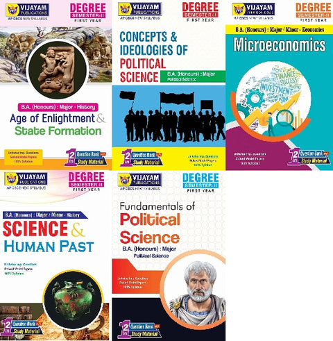 degree semester -ii first year combo (Fundamentals of Political Science,Concepts&Ideologies of Political Sceince,