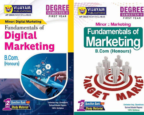 DEGREE SEMESTER-II FIRST YEAR (B.COM) FUNDAMENTALS OF DIGITAL MARKETING ,FUNDAMENTALS OF MARKETING