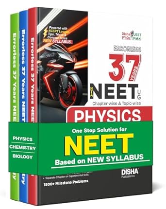 Errorless 37 Years NTA NEET (UG) Chapter-wise & Topic-wise PHYSICS, CHEMISTRY & BIOLOGY Solved Papers (2024 - 1988) with Value Added Notes 19th Edition