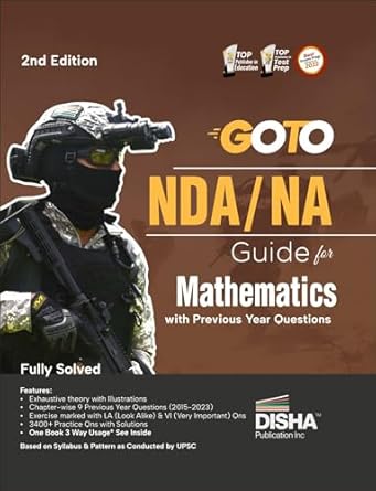 GOTO NDA/ NA Guide for Mathematics with Previous Year Questions 2nd Edition