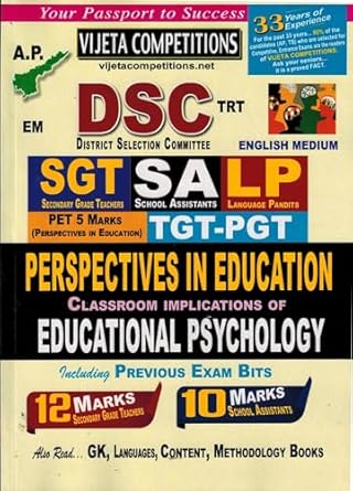 AP DSC TRT Perspective In Education Classroom Implications Of Educational Psychology For SGT,SA,LP 2024 (English Medium)