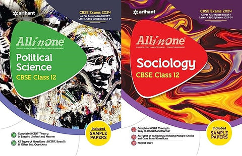 All In One Class 12th Political Science + All In One Class 12th Sociology For CBSE Exam 2024 Combo (Set Of 2 Books)