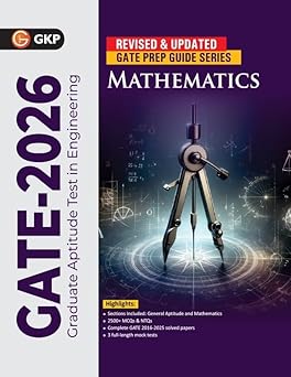 GKP GATE 2026 : Mathematics - Guide| Solved Papers 2016-2025| 2500+ MCQs for Practice