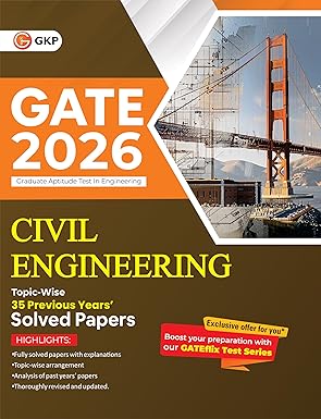 GKP GATE 2026 : Civil Engineering - 35 Years' Topic Wise Solved Papers