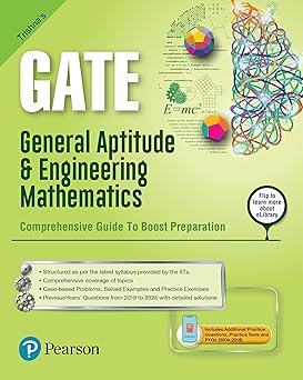 2025 - Trishna's GATE General Aptitude & Engineering Mathematics | Comprehensive Guide To Boost Preparation | Includes Additional Practice Tests and PYQs (2004-2018) | - Pearson