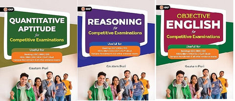 GKP Quantitative Aptitude 2024 for BBA , CLA&GKP Objective English for Banking &GKP Reasoning for Banking | SSC | RRB | CDS NDA | BBA | HM | MCA | CLAT | B.ed Campus Recruitment & other Competitive Examinations