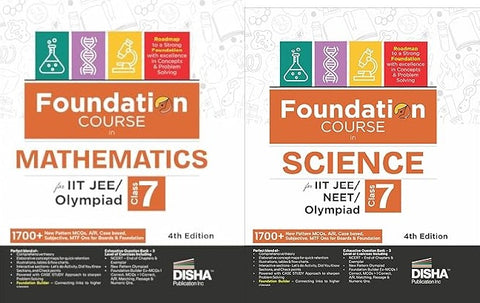 Foundation Course in Science Class 7 for IIT JEE/ NEET/ Olympiad&Foundation Course in Mathematics Class 7 for IIT-JEE/ Olympiad - 4th Edition