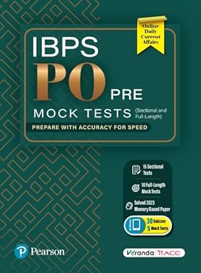 IBPS PO Pre-Mock Tests | 15 Sectional and 10 Full-Length Tests | Prepare With Accuracy For Speed | Solved 2023 Memory-based Paper | Online Daily Current Affairs | 1st Edition