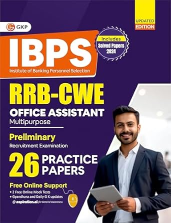 GKP IBPS 2025 : RRB-CWE Office Assistant (Multipurpose) Preliminary -26 Practice Papers