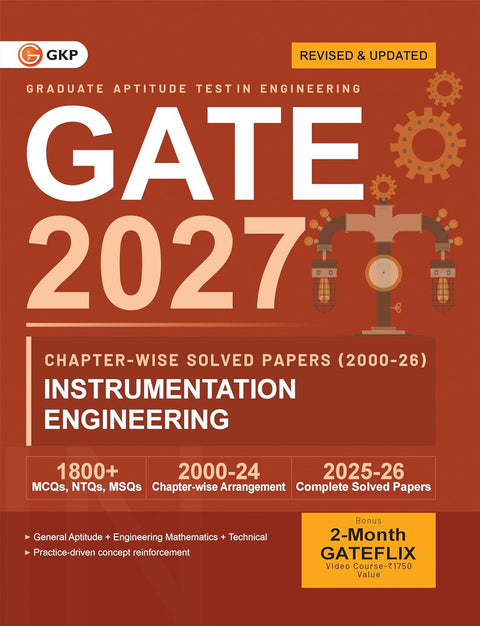 GATE 2027 Instrumentation Engineering | 27 Years Chapter-wise Solved Papers 2000-2026 | 1800+ MCQs | Previous Year Questions