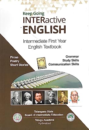 Text Book For Intermediate First Year Interactive English [ English Medium ]