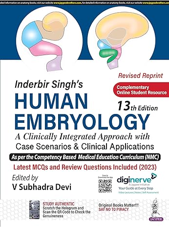Inderbir Singh's Human Embryology