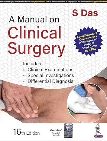 A Manual on Clinical Surgery