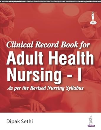 Clinical Record Book for Adult Health Nursing - I