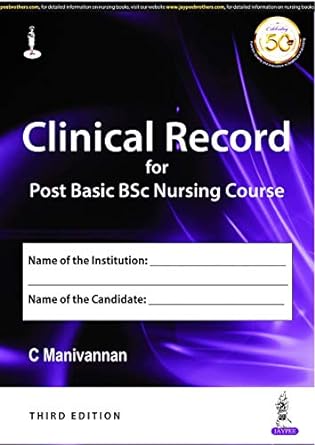 Clinical Record for Post Basic BSc Nursing Course