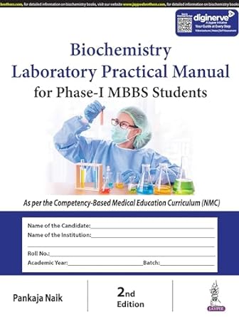 Biochemistry Laboratory Practical Manual for phase-I MBBS Students