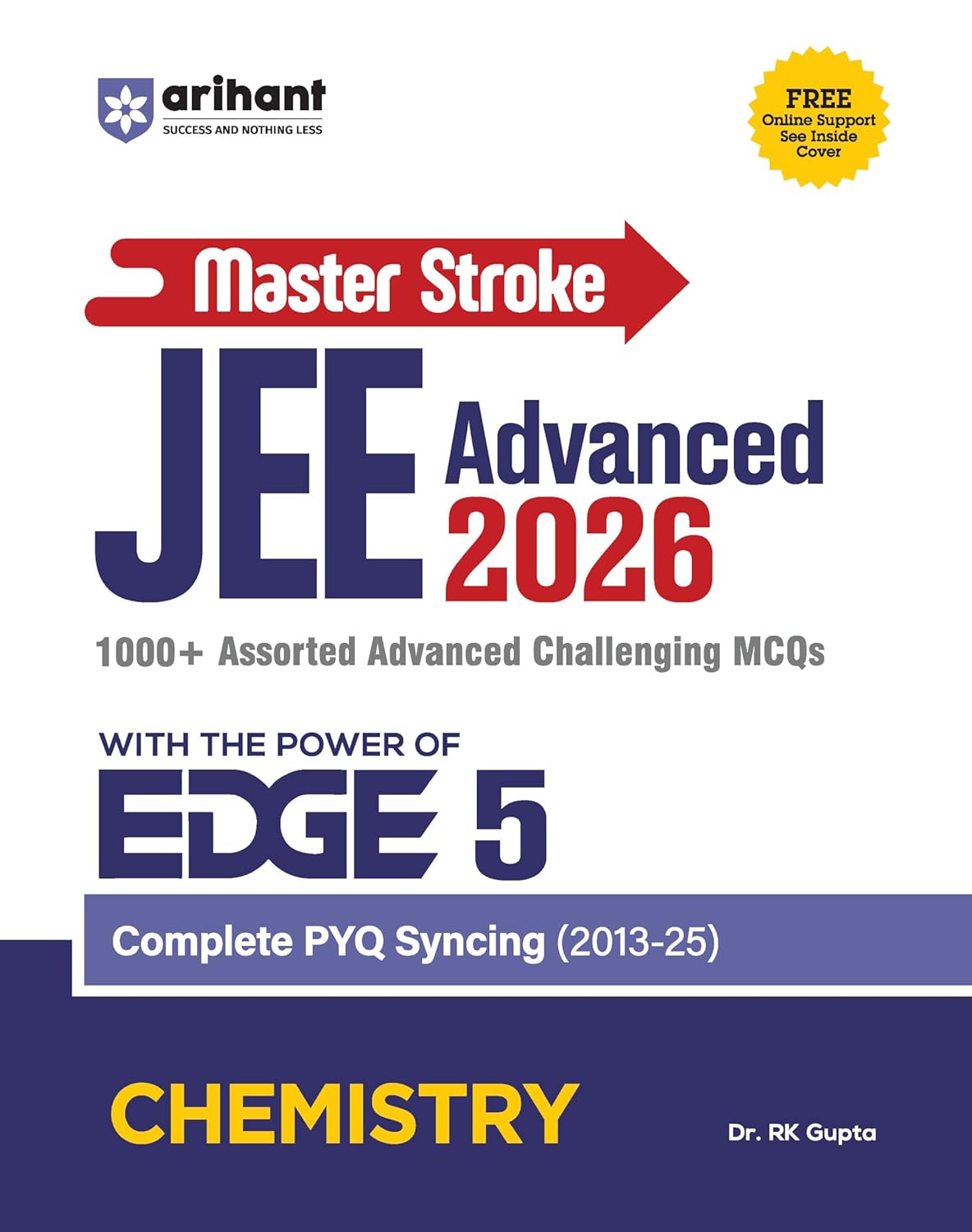 Arihant Master Stroke JEE Advanced PYQ 2026 Chemistry | EDGE 5 Series ...