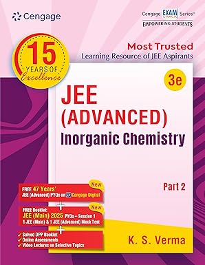 JEE Advanced Inorganic Chemistry: Part 2 with FREE 47 YEARS JEE ADVANCED PYQ’s, Videos & Online assessments