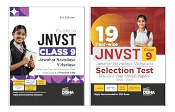 Combo (set of 2 Books) Study Package for JNVST Class 9 Jawahar Navodaya Vidyalaya Selection Test - Guide + Previous Year Solved Papers + Practice Sets 5th Edition | For 2026 Exam | PYQs