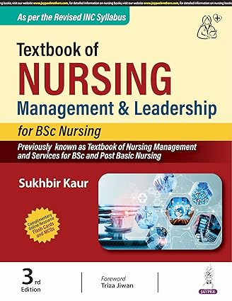 Textbook of Nursing Management & Leadership For Bsc Nursing
