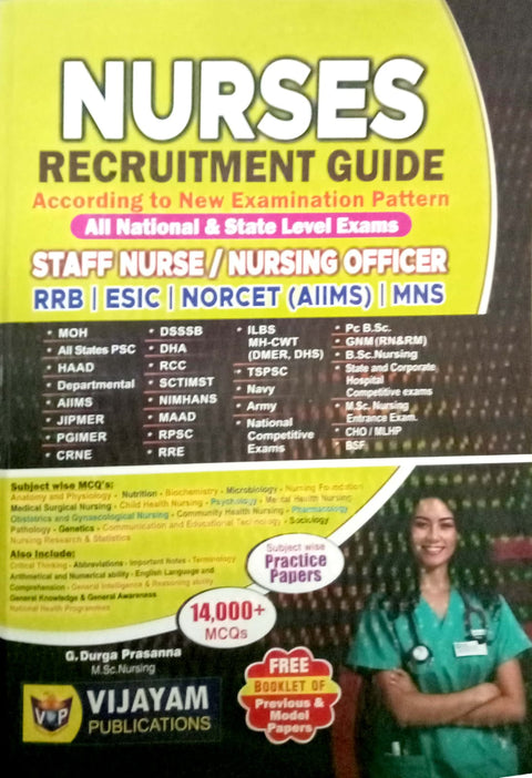 Nurses Recruitment Guide According To New Examination Patterns All National & State Levels Exams