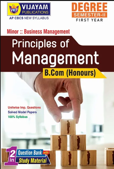 Minor:BM - B.Com(Honours) - Principles of Management - SEM2 AP CBCS 2024
