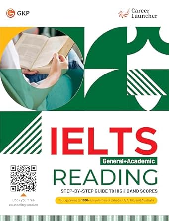 GKP IELTS 2025 Academic + General Test: Reading Book by Career Launcher
