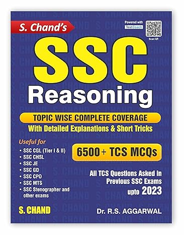 SSC Reasoning 6500+ TCS MCQs | Topicwise Coverage | Detailed Explanations | Short Tricks | Reasoning Book | Previous year Questions (PYQ) | For SSC CGL, CHSL, GD, CPO, MTS, Stenographer Exams | 2023