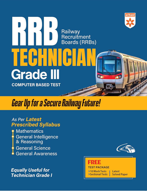 Arihant RRB Technician Grade III Exam 2025 | Based on Latest Syllabus | Complete Guide with 10 Mock Tests,