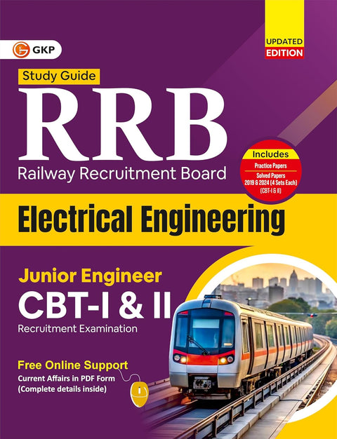 GKP RRB JE 2025–26 Electrical Engineering Guide | CBT-I (Non-Technical) & CBT-II (Technical) | Practice Papers + 2019 & 2024 Solved Exams