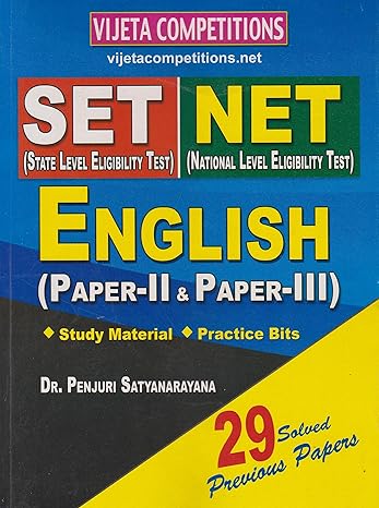 SET/NET English (Paper II & Paper III) 29 Solved Papers
