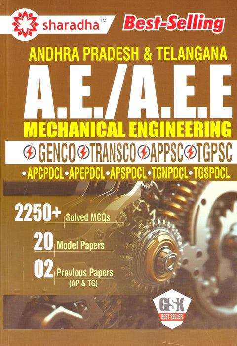 AE AEEE Mechanical Engineering 2027 Edition | AP & TG, APPSC, TGPSC, GENCO, TRANSCO Exams | 2250+ Solved MCQs, 20 Model Papers & 2 Previous Papers | English Medium | Sharadha Publications