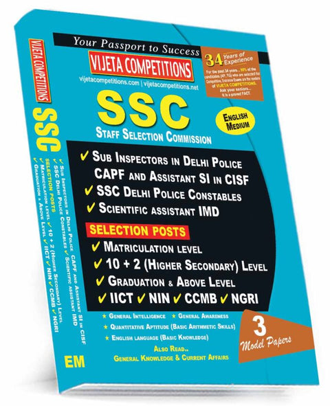 SSC 1. Sub Inspectors in Delhi Police CAPF and Assistant SI in CISF 2. SSC Delhi Police Constables 3. Scientific assistant IMD * SELECTION POSTS * 1. Matriculation level 2. 10 + 2 (Higher SecondarI(English Medium)